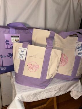 Trader Joe's Lavender Mini and Large Canvas PLUS New Large Cooler!